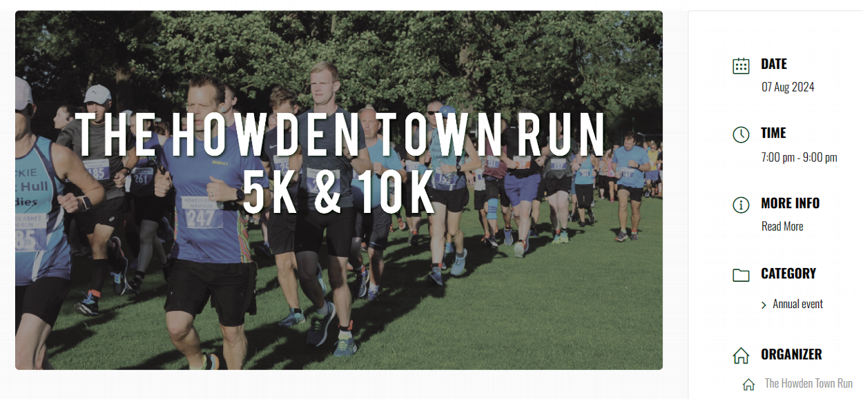 howden town run 5k and 10k 2024 enter here